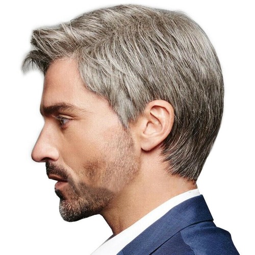 Men real hair - men's, wig
