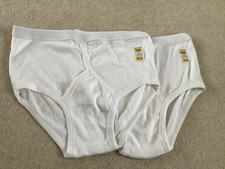 TWO VINTAGE WHITE Y FRONTS 