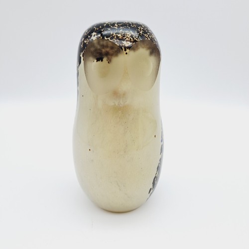 Wedgwood art glass - owl, brown