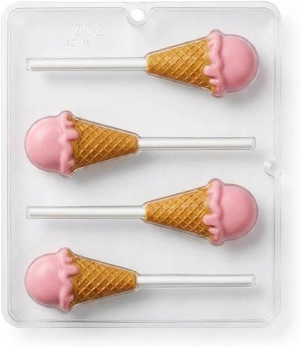Ice cream cone lollipop - ice,