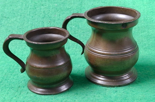 Vintage measure tankards - tankards,