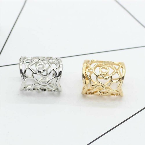 Rose scarf buckle ring - buckle, clip
