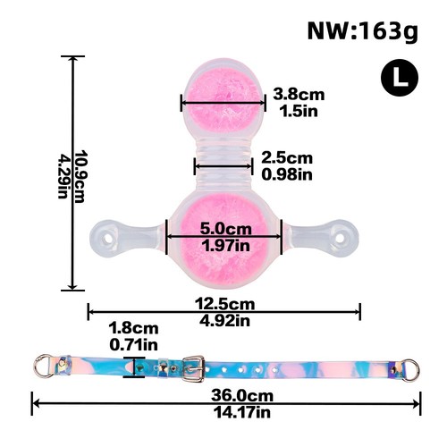 Silicone mouth gags breathable - silicone,