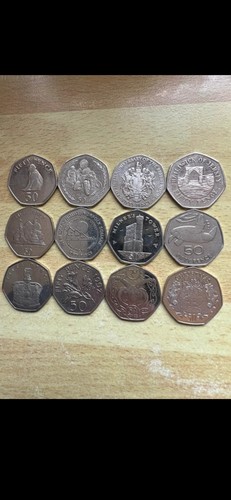 Territories 50p coin job lot - 50p,