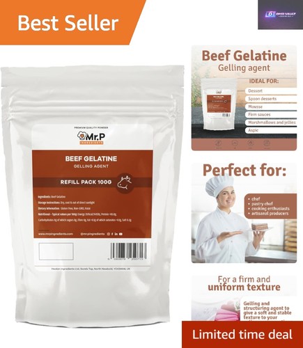 100g beef gelatine powder - gelatine,
