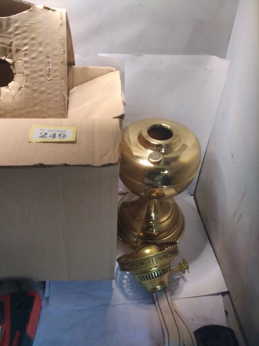 Duplex brass lamp - lamp, unused