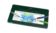 Faber Castell 117512 Pencils Watercolour Pencils Water Soluble Tin Box 12 PB380