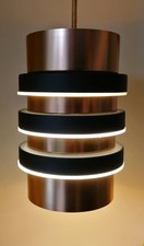 Vintage GEC Copper Pendant Ceiling Light Mid Century Danish Style