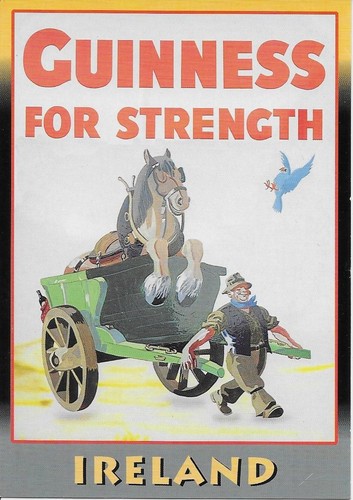Guinness repro poster postcard