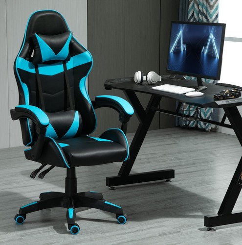 Swivel gaming chair faux - gaming,