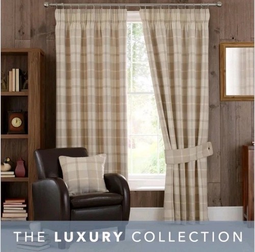 Luxury highland check - highland, natural