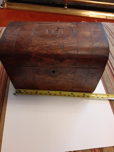 Vintage tea caddy box - caddy,