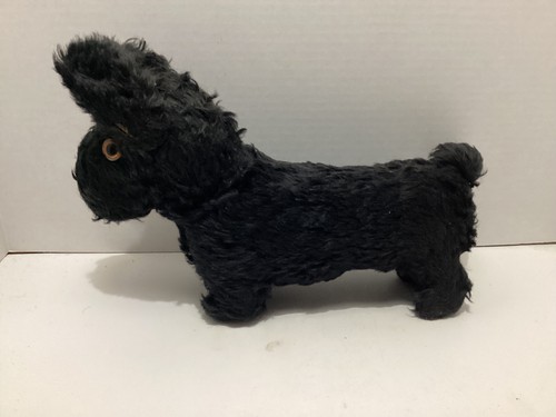 Antique steiff black scotty - black,