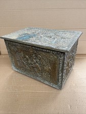 Vintage Embossed Brass and