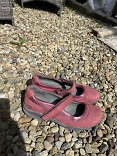 Clarks Wave Walk Echo Bar Basic Casual Shoes 7D UK 7 Red Strap