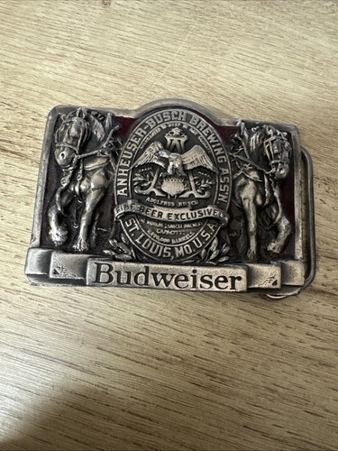 Vintage budweiser belt buckle - budweiser,
