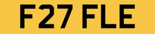 F27 FLE THE PERFECT PRIVATE REG NUMBER PLATE FOR YOUR ROYAL ENFIELD FLYING FLEA