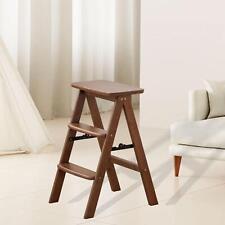 Folding Step Ladder Display Stand 3 Layer Folding Library Ladder Lightweight