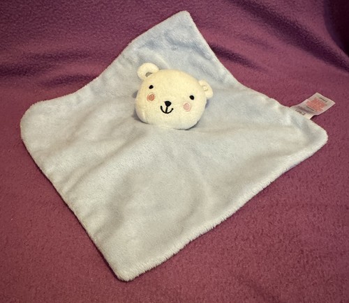 Tesco blue white teddy - ,