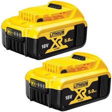 2X For DeWalt DCB184 18V Li-ion 5.0Ah Slide Battery DCB180 DCF885 DCB182 DCD785