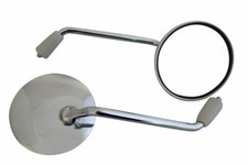 Motorbike Chrome Mirrors for Kawasaki W650 W800 ER5 ER6N Zephyr KLV KMX KLE KLR