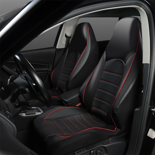 Black red car front seat - black,