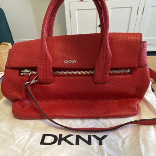 Dkny vermillion red pebbled - red,