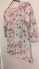 Girls Next Pink Unicorn Long Sleeve Dress Age 4-5