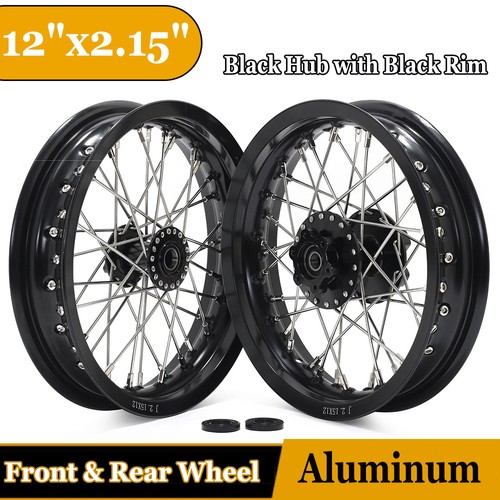 Front rear wheels - 12"x2.15",