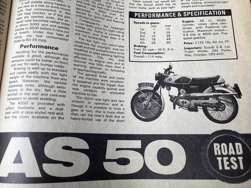 Suzuki as50 period motorcycle - suzuki,