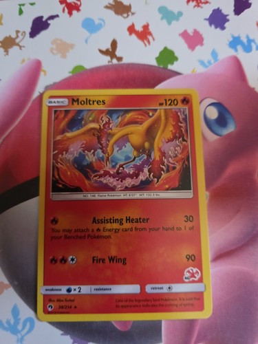 Moltres rare charizard stamped - charizard,