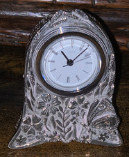 Silver Scenes Silver Plated Miniature Clock
