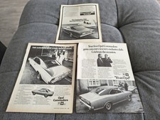 Opel GM Commodore Set 3 * Vintage A4 Page UK Advertisment