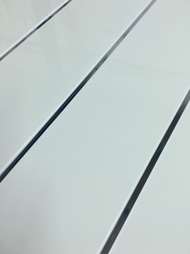 Gloss white chrome strip - chrome,