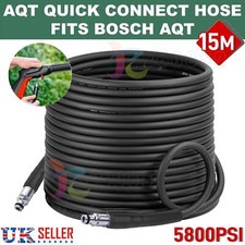 15m Bosch AQT Pressure Washer HOSE fits Easy Aquatak 110 -Quick connect fittings