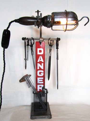 Steampunk lamp multipurpose - steampunk, lamp-