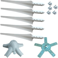 IstaBreeze® 107cm Wind Turbine Set – White 5-Piece Blades for Wind Generator