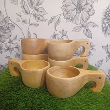 Set of 6 Wooden Handcrafted
