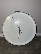 KARLSSON MR WHITE WALL CLOCK LARGE CHROME EDGE 51CM/20 INCHES❤️