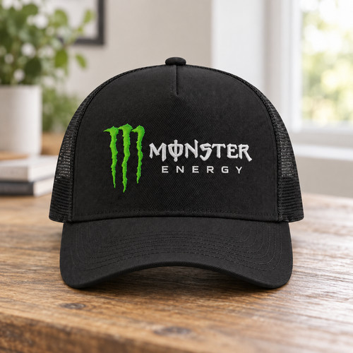 Monster energy black - monster, trucker