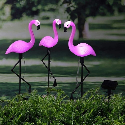 Solar flamingo garden - ﻿3x,