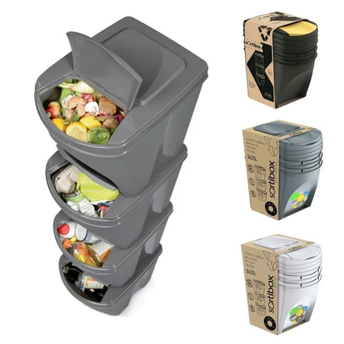 Sorting waste bins - waste, recycling