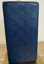 Louis Vuitton Mens Blue Brazza