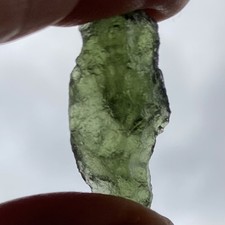 Genuine Moldavite from Czech Republic, raw, natural, 3.25g 