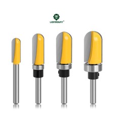 1/4"(6.35mm) Shank Core Box Router Bit Set Round Nose Woodworking Cutter