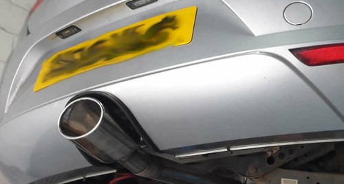 Large oval exhaust - 6",