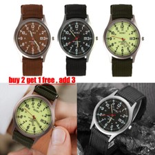 Swiss Army Military Watch Men’s Canvas Strap Analog Quartz Sport Wrist Gift UK