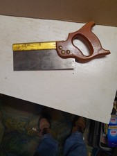 Vintage Brass Backed Tenon Saw