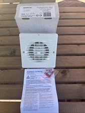 Manrose Extractor Fan 4” 100mm for bathrooms & Toilets Pullcord 17122-0001