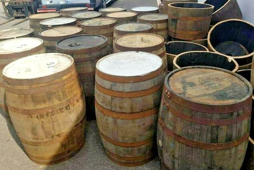Recycled solid oak barrel - solid,